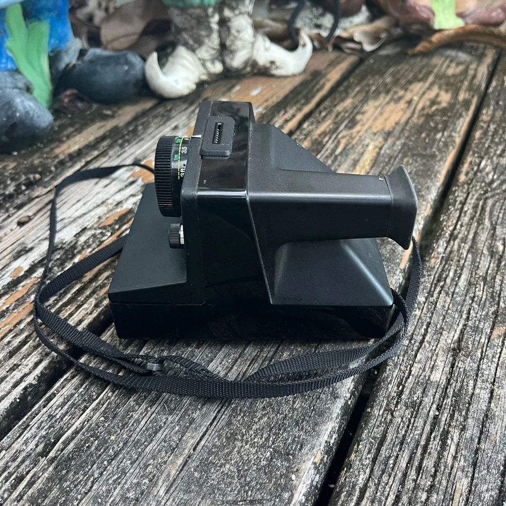 Classic Polaroid Pronto! Instant Land Camera WORKS Vintage 70s Black Strap